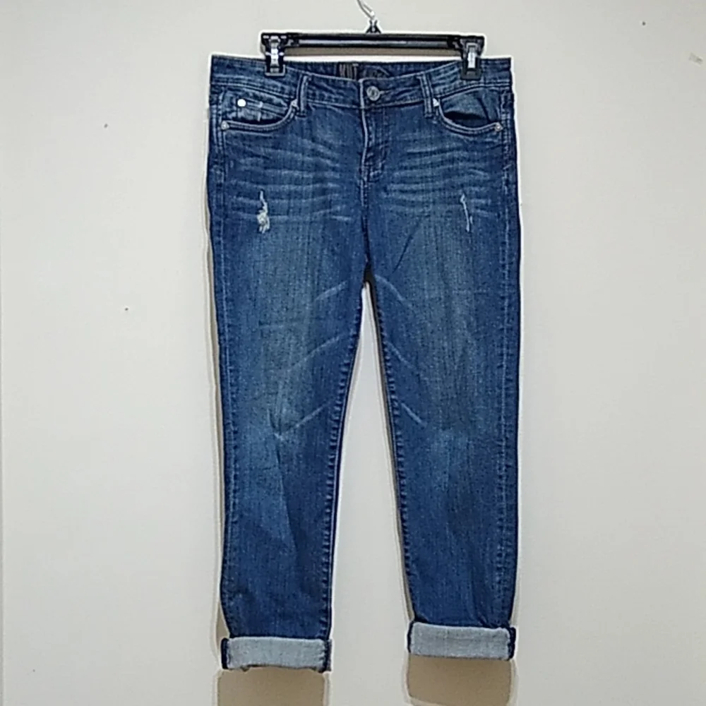 KUT from the Cloth Distressed Women's Boyfriend Jeans - Picture 1 of 5